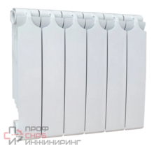Радиатор Теплоприбор 350/90 биметалл 6 секций