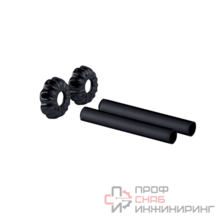 Комплект декоративных трубок SR Rubinetterie ретро 160хD 18-20-1/2" черный матовый