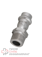 Переходник пресс из нержавеющей стали 22х3/4 пр/ш TIM