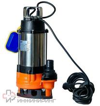 Канализационный насос Wellmix WQD 15-10-1.1 (1100Вт, 1х220В, 20мм)  кабель 10м, Hmax=15м., Gmax=26 м