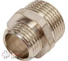 Ниппель РосТурПласт переходной НР 3/4"х1/2" никель RTP