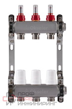 Коллекторы Okseler с расходомерами без воздухоотводчика 11 выходов, 1 x 3/4