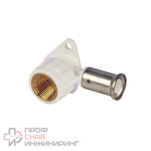 Водорозетка Henco ВР ПВДФ пресс белая 20x1/2" 56мм 2PKW-2004