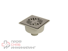 Трап горизонтальный канализационный КОНТУР СТАНДАРТ D50 с гидрозатвором и решеткой из нерж. стали