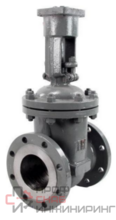 Задвижка клиновая 30нж941нж DN.ru GVWR2424M-2W-F-ОСТ Ду50 Ру16 фланцевая, корпус - сталь 12Х18Н9ТЛ, материал клина - сталь 12Х18Н9ТЛ, уплотнение - металл, с ОСТ-фланцем, с голым штоком GAIR, крутящий момент 90