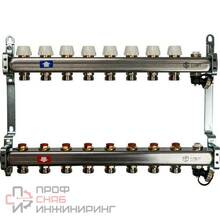 Коллектор с запорными клапанами Stout 1х3/4 на 8 выходов