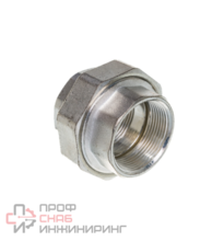 Сгон американка, прямой, ВВ, 1 1/2", 1 1/2", TIN латунь, уплотнение металл по металлу ELSEN