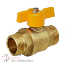 Кран шаровой Баз 11Б27п Dn25 Pn40 газ нр/нр бабочка, серия Standart