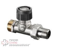 Вентиль Oventrop, серия A, проходной, DN-15, 3/4", 1/2", Н ЕК-Н, никелированный