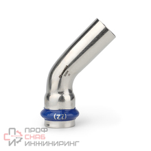 Угольник 45° однораструбный Varmega Inox Press 28x28a