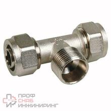 Тройник 20-3/4"-20, Henco A, 11, обжим-резьба, нар., латунь
