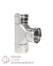 Тройник Теплов и Сухов 87 d 115 толщина 0,8 нержавеющая сталь