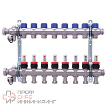 Коллектор для теплых полов Hansa FBH 63 тип 26-В с расходомерами (8 контуров)
