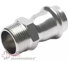 Переходник Franta ВПр-НР, 18хG1/2, из нержавеющей стали SUS 304