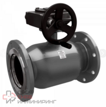 Кран шаровой стальной LD КШ.Ц.Ф.Р Ду150 Ру25 с редуктором