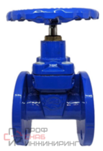 Задвижка чугунная обрезиненная (РВЗ PRO) 30ч39р Ду 125 Ру10/16 откр.гайка (тип МЗВ)