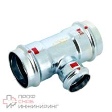 Тройник редукционный пресс 54х35х54 оцинкованная сталь Prestabo VIEGA