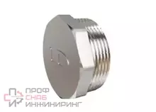 Пробка LD Pride DN32 (1 1/4") НР латунь никель