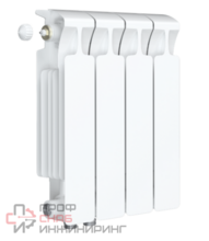 Радиатор биметаллический Rifar Monolit Ventil 350/4, правое подключение, 50 мм (без H-образного узла)