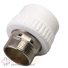 Муфта Fusitek комб. шестигр. с нар.р. PPR (W) - 63 x 2" (2 шт / 20 шт)