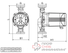 Циркуляционный насос Wellmix WRE 32/60-180 N (корпус - нерж.сталь, частотное регулирование)