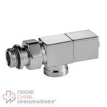 Набор дизайн-вентилей Royal Thermo CUBE осевой (хром) 1/2"