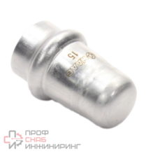 Заглушка 15, WAAG Heavy Inox, пресс, сталь нержавеющая