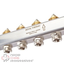 Коллектор в сборе универсальный Royal Thermo 1" ВР-3/4" НР 5 выходов