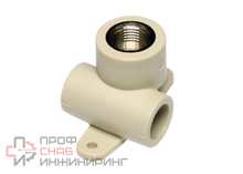 Тройник комбинированный Wavin Ekoplastik SNKP020XXX PPR ВР с креплением