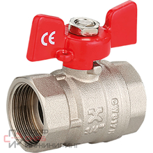 Кран шаровой Stable, ручка-бабочка, внутренняя-внутренняя резьба 3/4" IVANCI