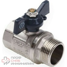 Кран шаровой AQUALINK 1/2 бабочка резьба внутренняя – наружная