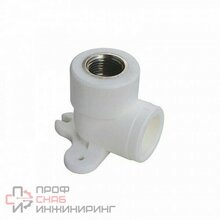 Угольник 90° 25-3/4", Valfex Standard, пайка-резьба, вн., PP-R, белый