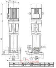 Многоступенчатый насос Wellmix CV 32-5-2-HQCV (3х380В, 11.0кВт, IE3)