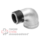 Угольник Fittex PLUS чугун оцинкованный Ду20 (3/4") м/р