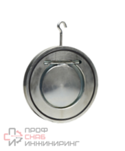 Клапан обратный поворотный для сточных вод межфланц. DN40, PN16, ADL ГРАНЛОК ЗОП, сталь, затвор-стал