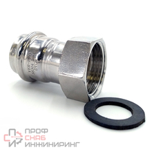 Соединитель прямой с переходом на внутреннюю резьбу28×1" "VER-PRO"