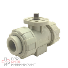 Двухходовой шаровой кран полипропиленовый TECHNO 2025-PP