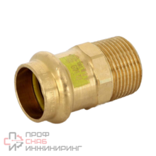 Муфта пресс 22 х 3/4" НР бронза Profipress G SC-Contur модель 2611