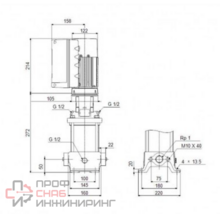 Насос Grundfos CRE1-4 A-A-A-E-HQQE 1x200-240 60HZ