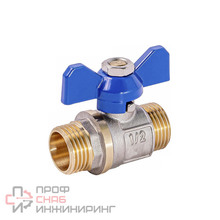 Кран шаровой НР-НР 1/2" x 1/2" с рукояткой «бабочка» Frap