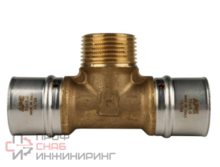 Тройник-пресс с наружной резьбой, тип SFP-0008, Stout Ду32х1х32