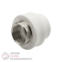 Муфта комбинированная Акватек ВР 32х1" под ключ белый