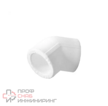 Угольник PP-R белый Дн40х45гр PRO VALFEX 10107040-PRO