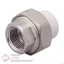 Муфта РосТурПласт PP-R бел комб разъем Дн32х1 1/4" ВР 10621