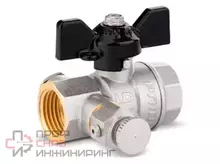 Шаровой кран LD Pride 44.15.В-В.С.Б с дренажем и воздухоотводчиком с биркой
