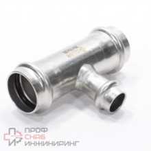 Тройник WAAG Heavy Inox 28-15-28 пресс-пресс сталь нержавеющая