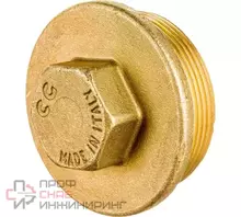 Заглушка Uni-fitt Н 2" латунная