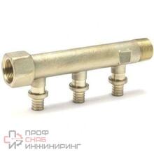 Коллектор распределительный на три трубы R/Rp 3/4-20 RAUTITAN 137225-002 Rehau