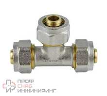 Тройник МП Aquasfera обжимной латунь Дн26 7011-03