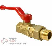 Кран шаровой VALFEX для ВОДЫ амер-ка, 3/4" ВР/НР ручка-рычаг, латунный 11Б27фт1М VF.225.LR1.034.Bir